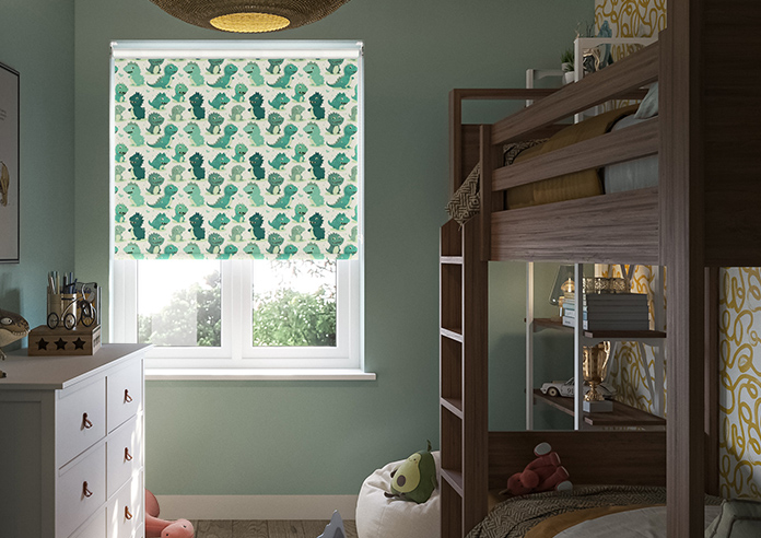 Roarsome, Green - Roller Blind - Image 3